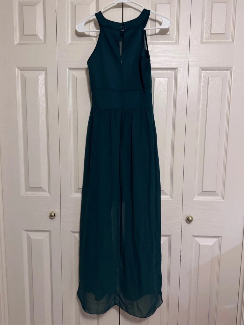 Sweet Storm Emerald Green High-Low Jumpsuit Dress M - Picture 3 of 8